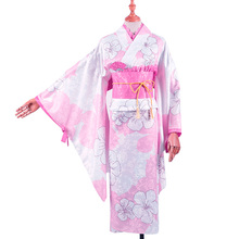 Anime DATE A LIVE Cosplay Yatogami Tohka Cos Halloween Party Cos Women's Japanese sweet cute print kimono Costume 2024 - buy cheap