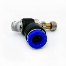 SL8-01 Pneumatic Air flow Regulator throttle valve SL8-01(9.5MM) Speed Control Valve Tube Water Hose Pneumatic Fittings 2024 - buy cheap