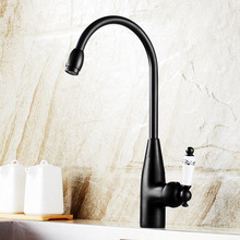 Black ceramic Kitchen faucet Brass Bathroom kitchen sink mixer Vanity Sink Mixer Tap Single Handle cocina 2024 - buy cheap