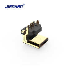 Коннектор JianHan Micro USB, 90 градусов, вертикальный 5-контактный USB-адаптер, коннекторы Micro USB 2,0, адаптеры для печатной платы 2024 - купить недорого