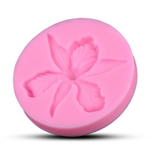 Beautiful Orchid Flower Sharp 3D Silicone Cake Fondant Mould Tools Cookware Cake Decorating Fondant D108 2024 - buy cheap