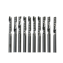 New 10PCS 3.175 X 17mm Single flute carbide Engraving CNC router Spiral bits Tool Cutting Acrylic Pvc Wood 2024 - buy cheap