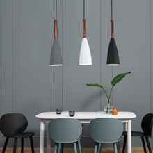 Nordic Minimalism droplight E27 Aluminum Wood Pendant Lights, Home restaurant decor lighting lamp 3pcs /set ,only USD 43 2024 - buy cheap