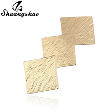 Shuangshuo Korean Style Brushed Square Hair Pins Geometric Hair Ornaments Hair Jewelry Hair Clips Accessories for Women bijoux 2024 - buy cheap