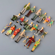 20pcs G Scale Mix Painted Model People Train Park Street Passenger Figures 1:25 2024 - buy cheap