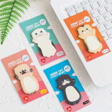 30 Pages Kawaii Cat Memo Pads Sticky Notes Message Paper Masking DIY Craft School Office Supply Stationery 2024 - buy cheap