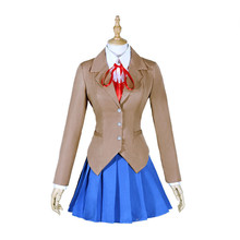 Disfraz de Doki para mujer, uniforme escolar de la escuela, Monika, savori, Yuri, Natsuki 2024 - compra barato