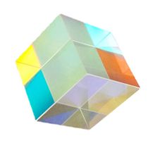 Colorful Combiner Splitter Cross Dichroic Cube RGB Prism Optical Glass Triangular Prism for Teaching Light Spectrum Physics 20mm 2024 - buy cheap