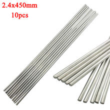 10pcs Silver Aluminum Welding Rod Low Temperature Metal Soldering Brazing Rods 2.4mmx45cm with Corrosion Resistance 2024 - buy cheap