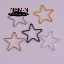 20 шт./лот, NEM-N, 22 мм, пустотелый коннектор Lucky star starfish с одинаковой симметрией для самостоятельного изготовления ювелирных изделий, аксессуары для ожерелий 2024 - купить недорого
