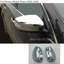Espejo retrovisor lateral de vidrio para coche, molduras de Marcos, ABS, cromado, 2 uds., para Nissan Altima Teana 2016 2017 2018 2024 - compra barato