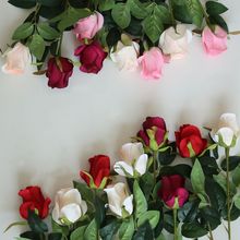 1 Bouquet 10 pcs Fake Flower Rose Head Artificial flower Simulation Rose Fake Silk Flower DIY Home Wedding Decoration 2024 - buy cheap