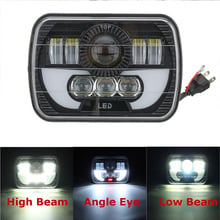 5x7 Inch Car Auto DRL Led headlamp 5x7" Led Truck Headlight 5x7" Hi/Lo beam Square Led headlight For Je ep Cherokee XJ 2024 - buy cheap