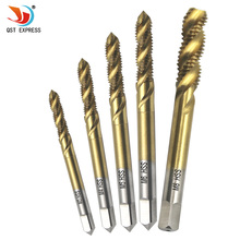 Spiral Pointed Taps Tapping Thread Forming Tap Titanium Coated Hss Metric Spiral Fluted Machine Screw Tap Kit M3 M4 M5 M6 M8 2024 - buy cheap