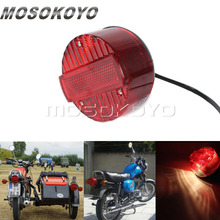 Round Motorcycle Taillights Red Tail Brake Light for MZ ETZ SUZUKI TS 125 150 250 Simson SR50 SR51 2024 - buy cheap