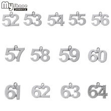 My shape-colgantes de Metal con forma de 20 piezas, joyería del Tíbet de plata, 52, 53, 54, 55, 56, 57, 58, 59, 60, 61, 62, 63, 64 y 65 2024 - compra barato