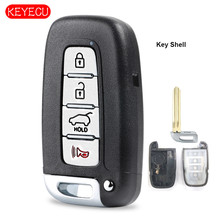 Funda reemplazo Keyecu inteligente para mando a distancia, funda Fob con 4 botones para Hyundai, Kia, FCC: SY5HMFNA04 2024 - compra barato