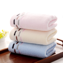 3 PCS/Lot Plain Dyed Wholesale Retail Towel Family Face Towels Hair Towel Washclothes 34x75cm 100% Cotton Towels High Quality 2024 - buy cheap