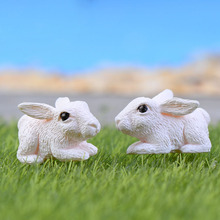 White Rabbit Animal Miniature Fairy Garden Home Houses Decoration Mini Craft Micro Landscaping Decor DIY Accessories 2024 - buy cheap
