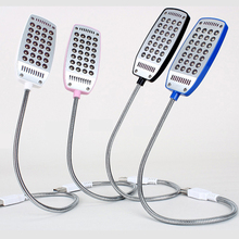 Luz LED USB portátil y Flexible para escritorio, lámpara de noche con cuello, 28leds, para cargador de batería, portátil, Notebook, PC 2024 - compra barato