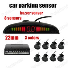 LCD Display 22mm Sound Alarm Indicator 3 Colors Car Parking Sensor 8 Sensors Reverse Radar Parking Assist System 2024 - buy cheap