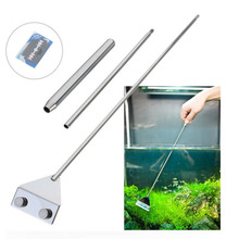 Stainless Steel Maintenance Tools Fish Tank Live Aquatic Plants Water Algae Scraper Shaving Blade Grass Multi-Tool Cleaner Kit 2024 - buy cheap