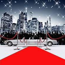 10x10ft Red Carpet Car New York City Skyline Seamless Washable Wrinkle Free One Piece Photo Background Backdrop Polyester Fabric 2024 - buy cheap