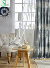 Autumn Winter Edelweiss Embroidered Curtains For Bedroom European And American Style Snowflake Quality Curtain Cortinas Rideaux 2024 - buy cheap