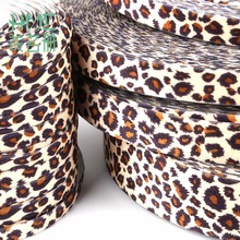 2 metros Estampa de leopardo Fita De Veludo Fita Para Embrulho de Presente da Festa de Casamento Decoração Artesanal Cabelo Arcos DIY Da Fita Do Natal 2024 - compre barato