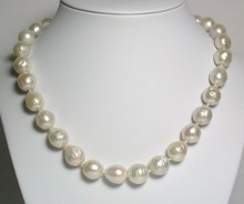 18 огромный натуральный белый жемчужный ожерелье ААА 11-13 мм из южной морей Касуми 2024 - купить недорого
