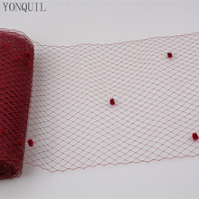 Marron 5 Yards Per Lot Birdcage Veil With Dot 25CM Width Russian Veiling Netting Wedding Dot Veils DIY Hair Accessories Mesh 2024 - buy cheap