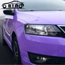 High Quality Glossy Vinyl Film Lavender Purple Glossy Crystal Car Wrap Sticker With Air Bubble Free ORINO Size 1.52*20M/Roll 2024 - buy cheap