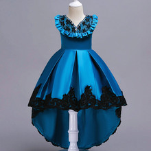 New Children's Dress Girl's Birthday Princess Dresses Children's Tail Dress Wholesale 3-13 Years 2024 - buy cheap
