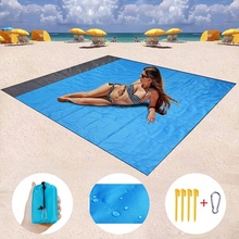 Alfombra de Camping impermeable de 140x200cm manta de playa de bolsillo ultrafina plegable, esterilla ligera para playa, senderismo y Picnic 2024 - compra barato