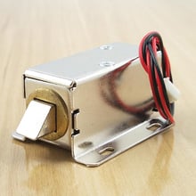 Mini cerradura de cajón de gabinete, cierre automático inteligente, electromagnético, pequeño solenoide, CC de 12V/24V, para Proyecto de bricolaje 2024 - compra barato