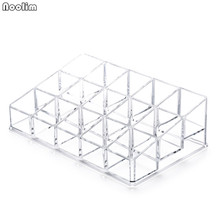 NOOLIM 15 Grids Acrylic Lipstick Rack Nail Polish Holder Cosmetic Storage Cases Makeup Organizer Jewelry Storage Box 2024 - buy cheap