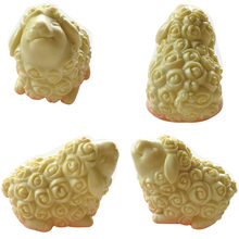 DIY 3D sheep rose candle silicone mold fondant cake decorating cooking tools F0410 2024 - buy cheap
