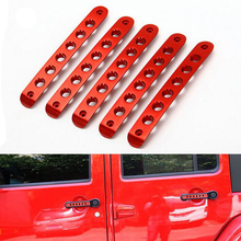 Car Door Handle Bar Trim Moulding Kits Cover Sticker Exterior Accessories Pure Alloy Aluminum For 2007-2015 JEEP Wrangler JK 4D 2024 - buy cheap