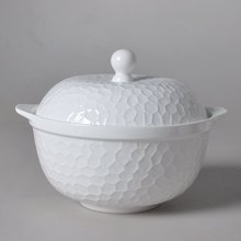 Tupia de porcelana com tampa, design em 3d para água, tigela de buffet, recipientes de sopa, sopa térmica 2024 - compre barato