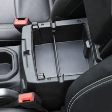 Центральная консоль Органайзер лоток подлокотник коробка для хранения подходит для Jeep Wrangler JL 2018-2019 автомобильные аксессуары 2024 - купить недорого