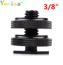 3/8" Tripod Mount Screw with Double Layer  to Flash Hot Shoe Adapter Holder Mount Photo Studio Accessories 2024 - buy cheap