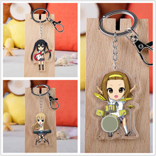 10 pcs/lot Anime K-ON! Acrylic Keychain Toy Figure Akiyama Mio Tainaka Ritsu Bag Pendant Double sided Key Ring Gifts 2024 - buy cheap