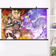 Anime Super Mario Bowsette Kuppa Koopa Hime Princess Cosplay Wall Scroll Poster Manga Wall Hang Poster Home Decor 40*60cm 2024 - buy cheap