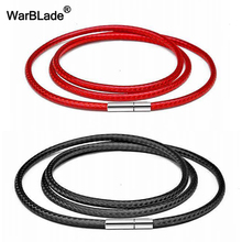 3pcs Necklace Cord Leather Cord String Wax Rope Lace Chain With Stainless Steel Rotary Buckle For Diy Necklace Bracelet Jewelry 2024 - buy cheap