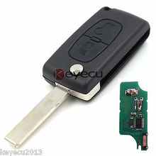 KEYECU-llave remota Fob, 2 botones, 433MHz, ID46, para modelo Citroen C3 A51, DS3 ,724217 2024 - compra barato