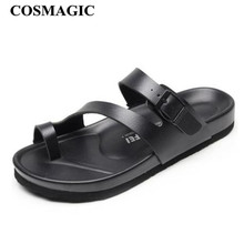 COSMAGIC 2020 New Summer Beach Slippers Casual Women PU Leather Black Outside Water Clogs Flip Flops Slides Shoe 2024 - buy cheap