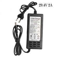 29.4V 2A Electric Bike 7 Series Li-ion Battery 18650 Charger For 24V 2A Lithium Battery Pack RCA Plug Connector Charger 2024 - buy cheap