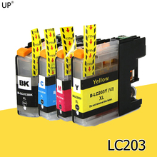 LC203 BK/C/M/Y полная совместимость чернильный картридж для brother MFC-J460DW J480DW J485DW J680DW J880DW J885DW принтер lc201 2024 - купить недорого
