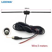 LEEWA 1pc  Car IEC Plug Active Antenna With Built-in Amplifier For Digital TV Car Antenna #CA911 2024 - buy cheap