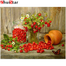 Full DIY 5D Diamond Painting red  Strawberry Cross Stitch Square Diamond Embroidery Patterns rhinestones Diamond Mosaic XY1 2024 - buy cheap